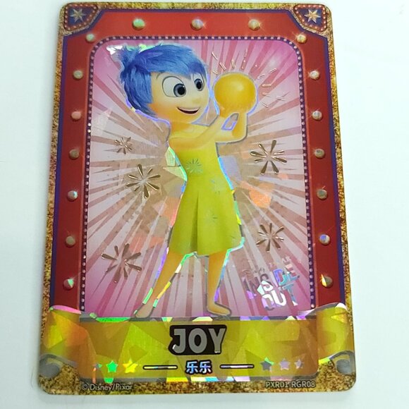 Joy Inside Out Red RARE Limited Disney 100 Pixar 37th Oscar Trading Card 043/100